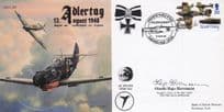 Hajo Herrmann German WW2 Ace Pilot Adlertag Hand Signed FDC