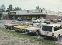 Halsningar Fran Husum Matrosen Supermarket Sweden Postcard