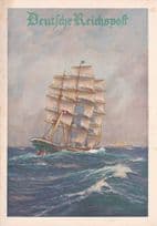 Hamburg Chamber Of Commerce Swastika Military Ship 1937 German Telegram