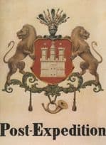 Hamburg German Antique 1865 Post Office Sign Postcard