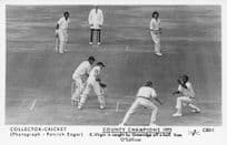 Hampshire Cricket Club Champions 1973 Victory Match Postcard