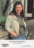 Hannah Waterman as Laura Dunn Eastenders Hand Signed Cast Photo