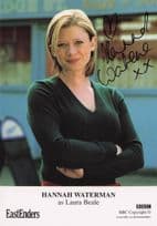 Hannah Waterman Eastenders Rare Alternative Hand Signed Cast Photo