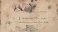 Happy Christmas Old Scout Antique PB Postcard Please Read