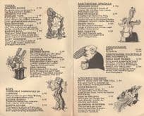 Hard Rock Cafe 1970 USA Cocktail Alcohol Drinks Menu