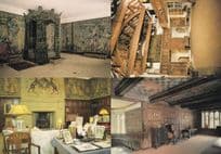 Hardwick Haddon Hall Banqueting Dining Green Velvet Drawing Room 4x Derby Postcard s