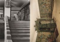 Hardwick Hall Staircase Derbyshire Real Photo 2x Postcard