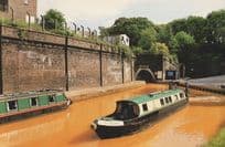 Harecastle Tunnel Trent and Mersey Canal Boat Staffs Postcard