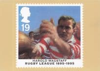 Harold Wagstaff Historic Yorkshire Rugby Football Player Portrait Postcard