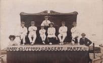 Harry Clifford's Concert Party Old Entertainers Live Show RPC Postcard
