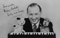 Harry Corbett Sooty & Sweep Antique Signed Real Photo PB Postcard