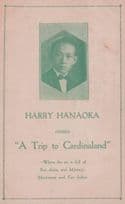 Harry Hanaoka Japanese Music Hall Entertainer Advertising PB Postcard