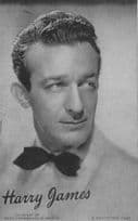 Harry James Jazz Big Band Musician Old Printed Signed Postcard