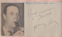 Harry Parry Victor Silvester 2x Jazz Rare Hand Signed Autograph s