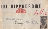 Harry Pell Dudley Hippodrome Orchestra Conductor Hand Signed Autograph