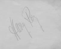 Harry Roy Bandleader Double Hand Signed Autograph Page