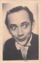 Harry Roy Jazz Band Leader Funny Face Antique Hand Signed Photo Postcard