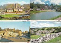 Hartington Square Duck Pond 4x Derby Postcard s
