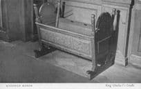 Hatfield House King Charles Royal Cradle Antique Postcard