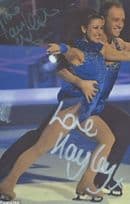 Hayley Tamaddon Dancing On Ice Skating Hand Signed Photo