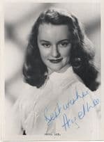 Hazel Lee 1950s Actress Music Hall Singer Hand Signed Photo