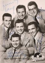 Hazy Osterwald Sextet Jazz FULL Hand Signed Polydor Photo