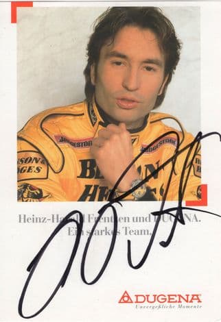 Heinz Harald Frentzen Formula 1 Hand Signed Photo Autograph