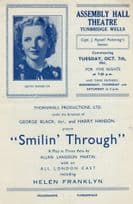 Helen Franklyn Assembly Theatre Tunbridge Wells Kent WW2 Programme