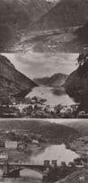 Hellesylt Norway 3x Boat Aerial Old Real Photo Postcard s