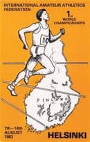 Helsinki Amateur Athletics 1983 Rare Limited Edition Postcard