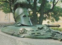 Helsinki Finland Ehrenscards Grave Knight Helmet Battle Postcard