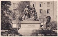 Helsinki Topolius Helsingfors Finland Statue Real Photo Postcard