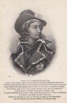 Henri de Rochejaquelein Antique Postcard