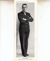 Henry Hall BBC Orchestra Director Radio Review Antique 10" x 3" Old Photo Card