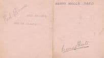 Henry Hall Big Jazz Band 2x Hand Signed Autograph s