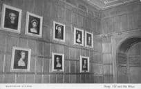 Henry VIII & His Wives Painting Collection Antique Postcard