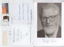 Herbert Kroemer German Physics Nobel Prize Signed Photo COA Envelope