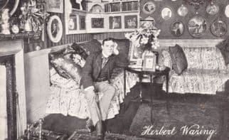 Herbert Waring Edwardian Actor Dainty Novels Old Postcard