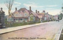 Hereford Road & Abergavenny Hospital Welsh Rare Old Postcard