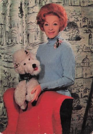 Herta Frankel in Marilyn TV Show 1960s Rare Spanish Postcard