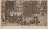 High Mass At A Fishing Village On The Zhyder Zee RSA Old Postcard