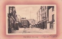 High Street Chepstow Pub Boarding House Hotel 1918 WW1 Postcard
