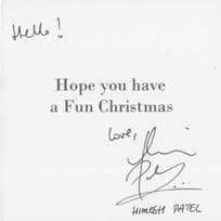 Himesh Patel Tamwar Masood Eastenders Hand Signed Christmas Card & MORE