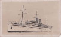 HMS Medina Royal Ferry Ship Antique Real Photo Postcard