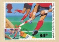 Hockey World Cup London Royal Mail 1986 FDC Postcard