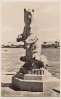 Holger Wederkinch Polar Bear Statue Old Norway Postcard