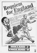 Holland Beat England 2-0 Football World Cup 1990 Disaster Postcard