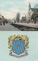 Holy Trinity Church Reading Berkshire Coat Of Arms Postcard