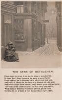 Homeless Poverty Person The Star Of Bethlehem Religious Songcard Postcard