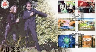 Honor Blackman Patrick Macnee The Avengers LTD TO 100 Hand Signed FDC